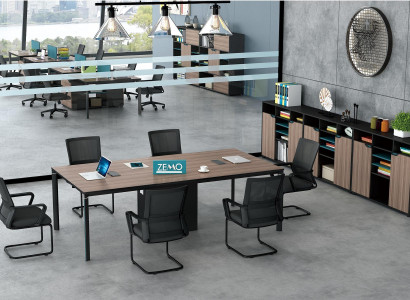 Konferenztisch Büro Chef Zimmer Möbel Design Schreibtische Praxis